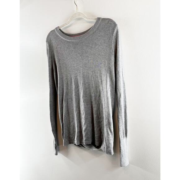 Lululemon Bring It Backbend Long Sleeve Sweater Heathered Medium Grey 8 - Picture 6 of 7